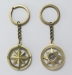 Compass Rose Key Chain with Compass