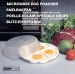 MICROWAVE EGG POACHER W/COVER