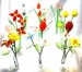 Colored Murano Glass Art Lampwork Glass Flowers