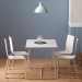 White Metal Dining Chair