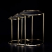 Antique Bronze Metal Side Table