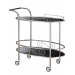 Metallic Nickel Bar Cart
