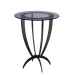 Glass Metal Nightstand