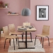 Wood Metal Dining Table