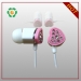 Kristal hadiah earphone untuk promosi