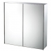 Stainless Steel ganda cermin Pintu Tembok Kabinet