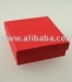 red jewellery gift box with inners