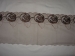 Lace Trim 7" Brown with Flowers
