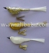 Mulut Blown Kaca Bird Ornament
