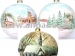 Mouth Blown Glass Christmas Ball Decoration Hand Painted