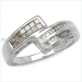 0.66ctw Berlian Putih 10kt Gold Ring