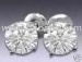 DIAMOND STUD anting 18K GOLD PUTIH