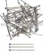 Stainless Steel Pins with silver color plastic head