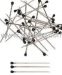 Stainless Steel Pins with silver color plastic head