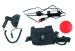Portable spotlight lamp with variable beam
