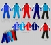 Skiwear, vestiti di pattino, pattino che corre vestito