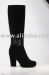 Ladies black suede boots