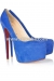 2011 chaussures bleues de femmes de mode