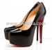 top leather black  women shoes
