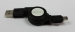 USB A/M to Mini 5 USB retractable cable