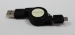 USB A/M to Micro USB retractable cable