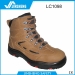 yellow leather steel toe cap and sole safety boots
