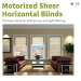 Motorized Sheer Horizontal Shades